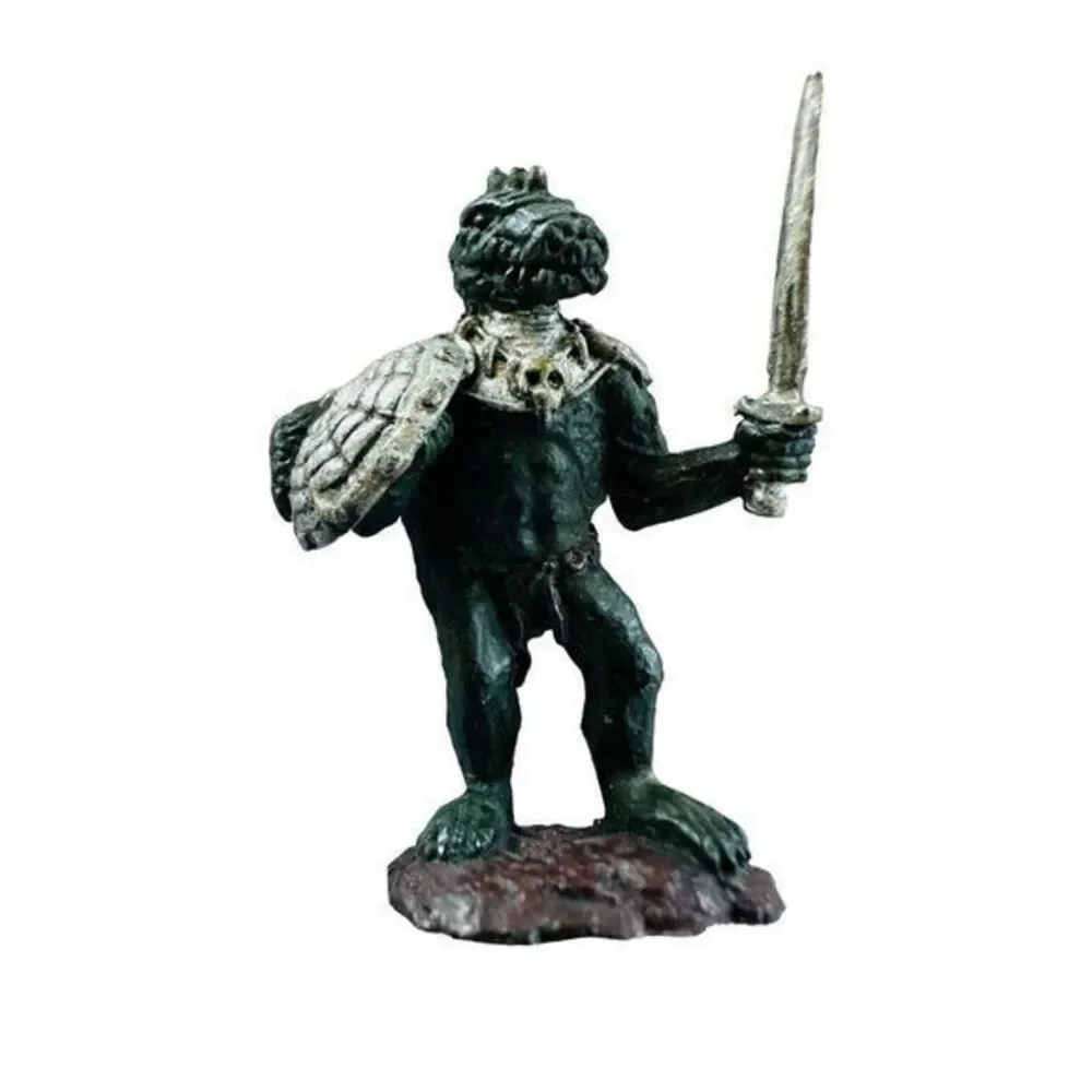 Lizard Man‎ Armor Class 5(4) W/sword Miniature Fantasy AD&D 1970's Hand Painted